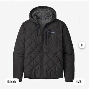 Men’s Patagonia diamond quilted bomber hoodie medium